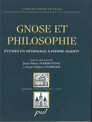 cover image of Gnose et philosophie